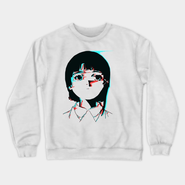 Lain 3D Glitch 01 Crewneck Sweatshirt by RAdesigns